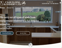Tablet Screenshot of cbbuildingandjoinery.co.uk